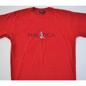 Vintage 90’s Nautica short sleeve T-Shirt red